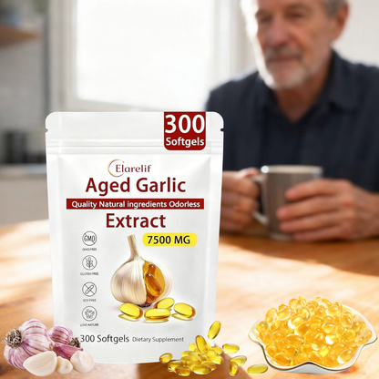 Extrait d'ail vieilli - 7500 mg, gélules inodores