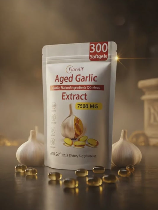 Extrait d'ail vieilli - 7500 mg, gélules inodores